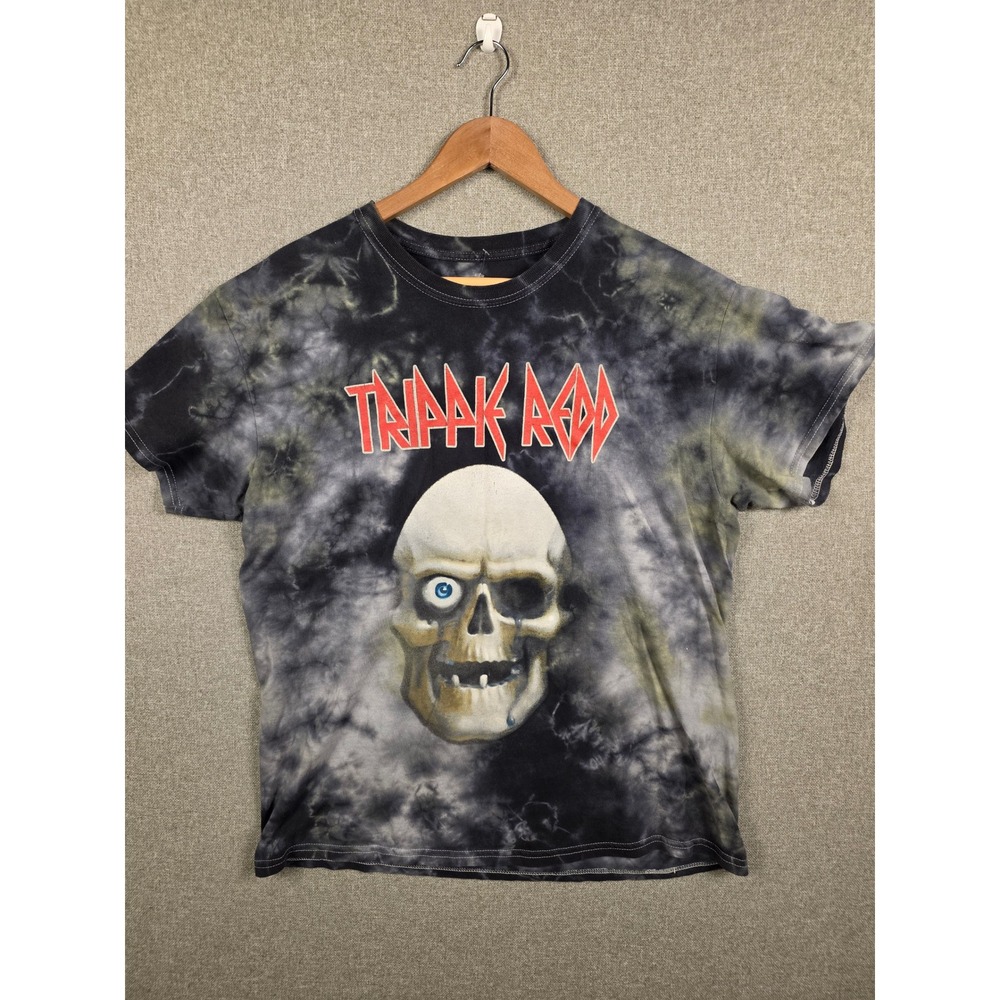 Rare Trippie Redd Skull Tie Dye Graphic TShirt Mens Large Black Spencers Hip Hop